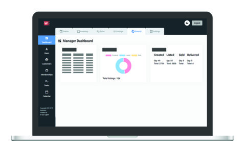 web application weticket - mockup