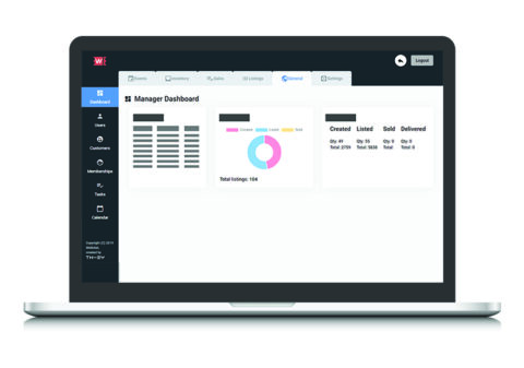 web application weticket - mockup