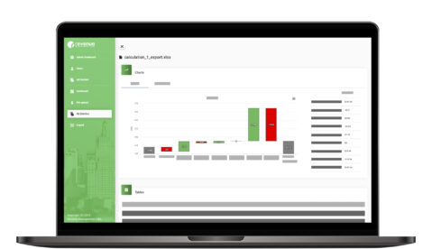 revenueml web platform mockup developed by TH-EY