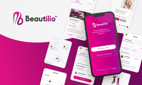 beautilio / book in beauty mobile application with backoffice for booking specialists mockup 2