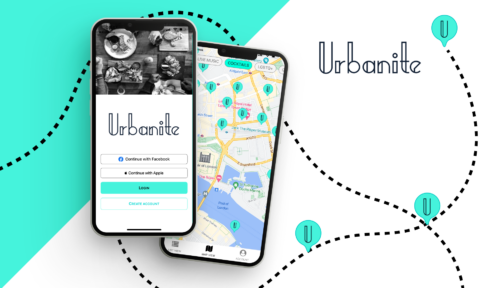 Urbanite - discover London's pubs and restaurants mobile application mockup 2