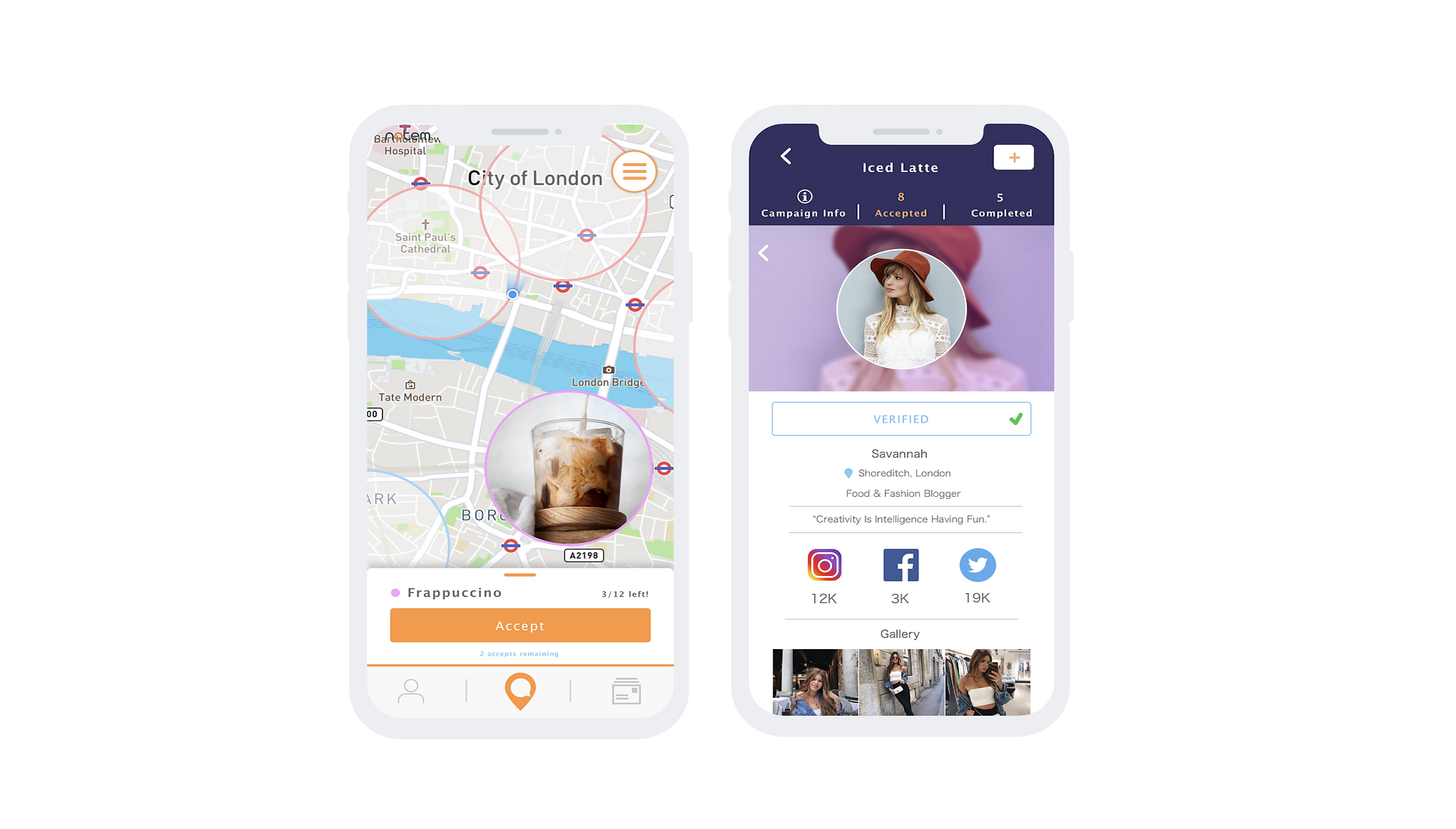 Notem - Mobile app for social media advertising | THEY.dev