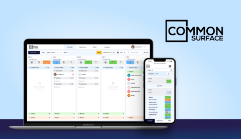commonsurface web platform developed by TH-EY for hybrid working mockup
