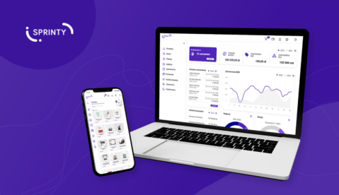 Sprinty - B2B ecommerce platform mockup