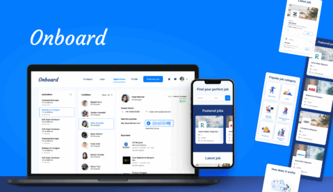 Onboard - web platform for human resources automation developed by TH-EY mockup